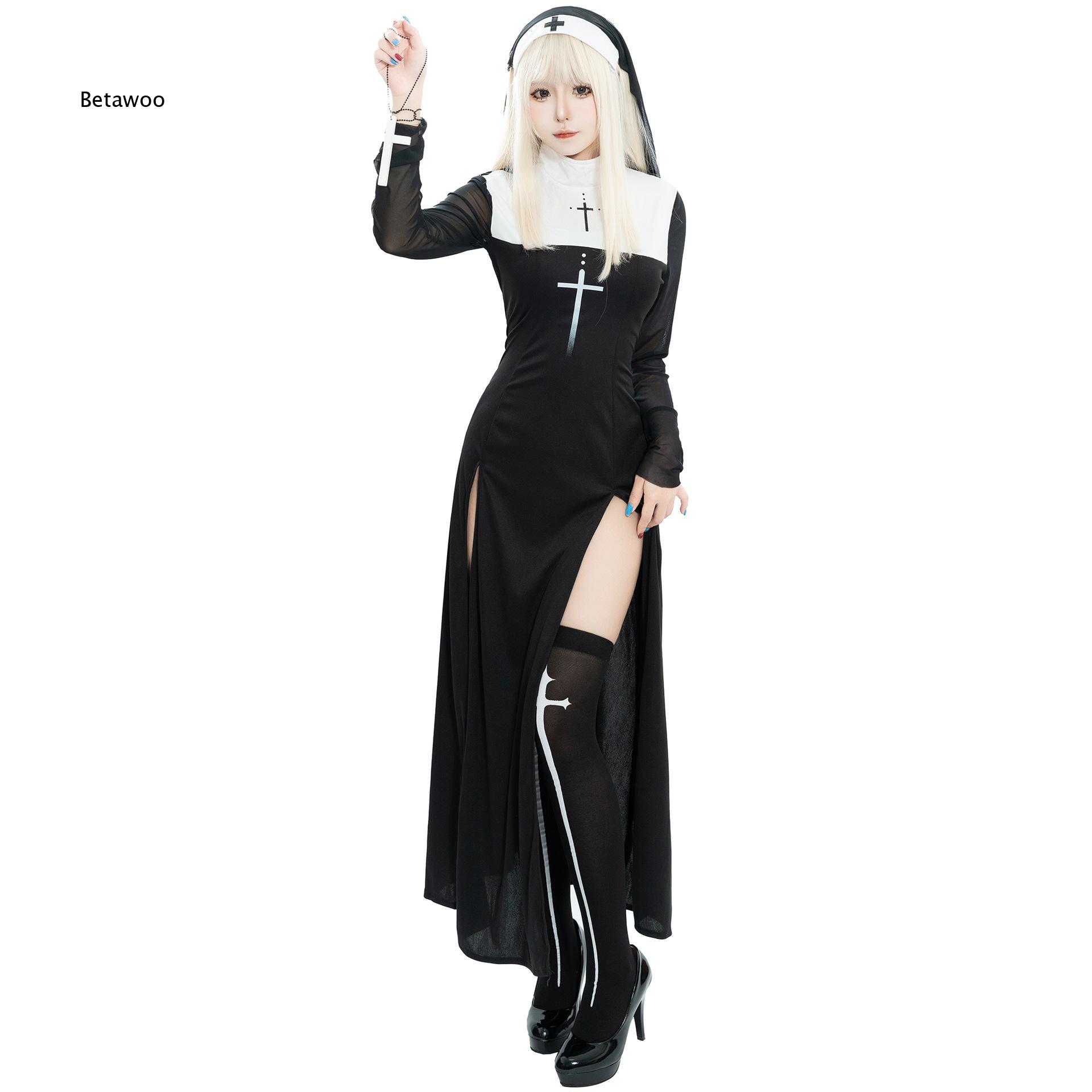 Crossfit Event - Womens Nun Role Play Outfit Halloween